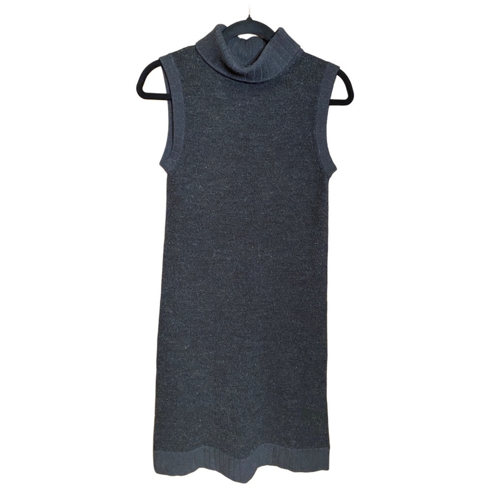 ANTEPRIMA italian Sweater Dress Tunic  sleeveless turtleneck 100% cotton size M